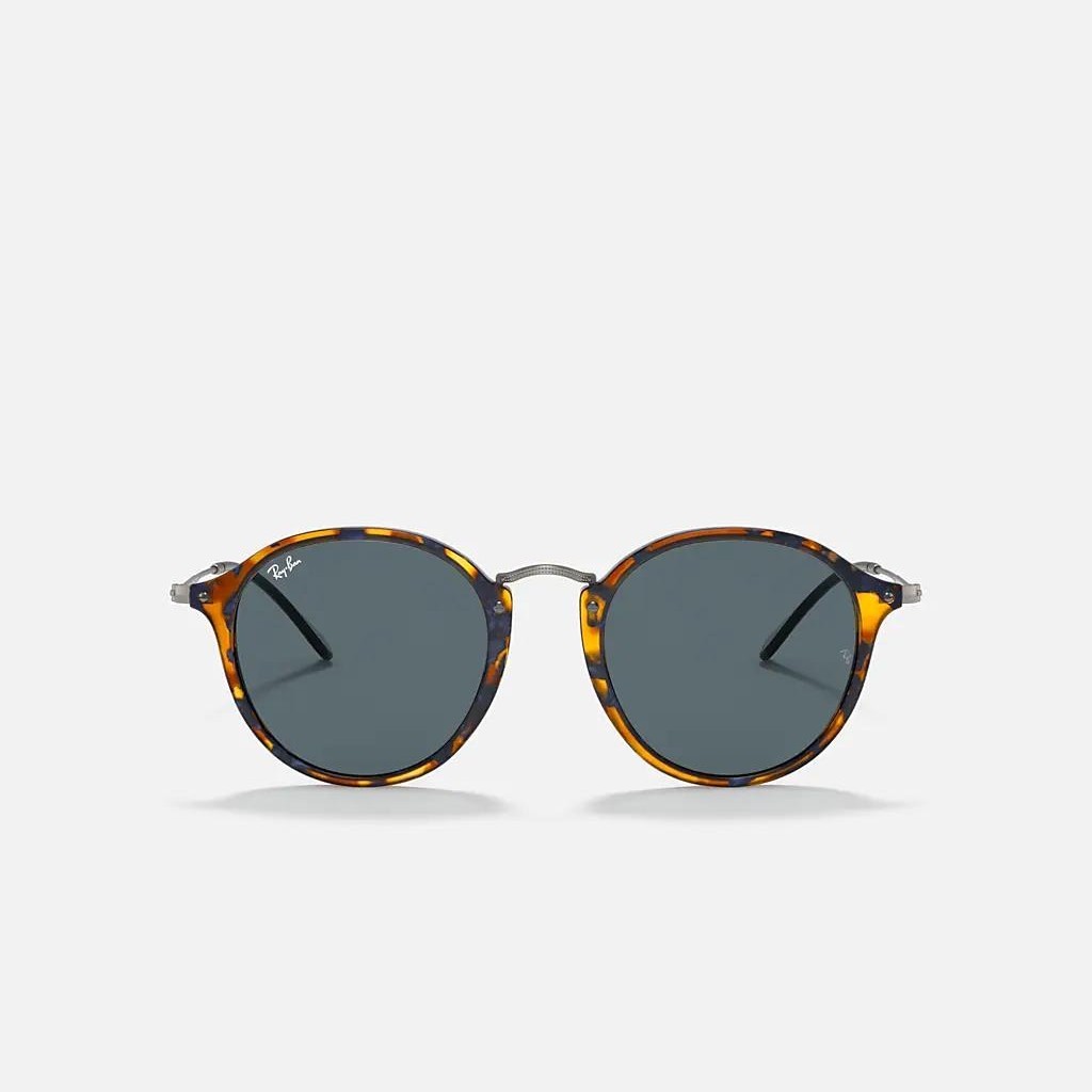 Kính Ray-Ban Round Fleck Nâu Xanh Dương