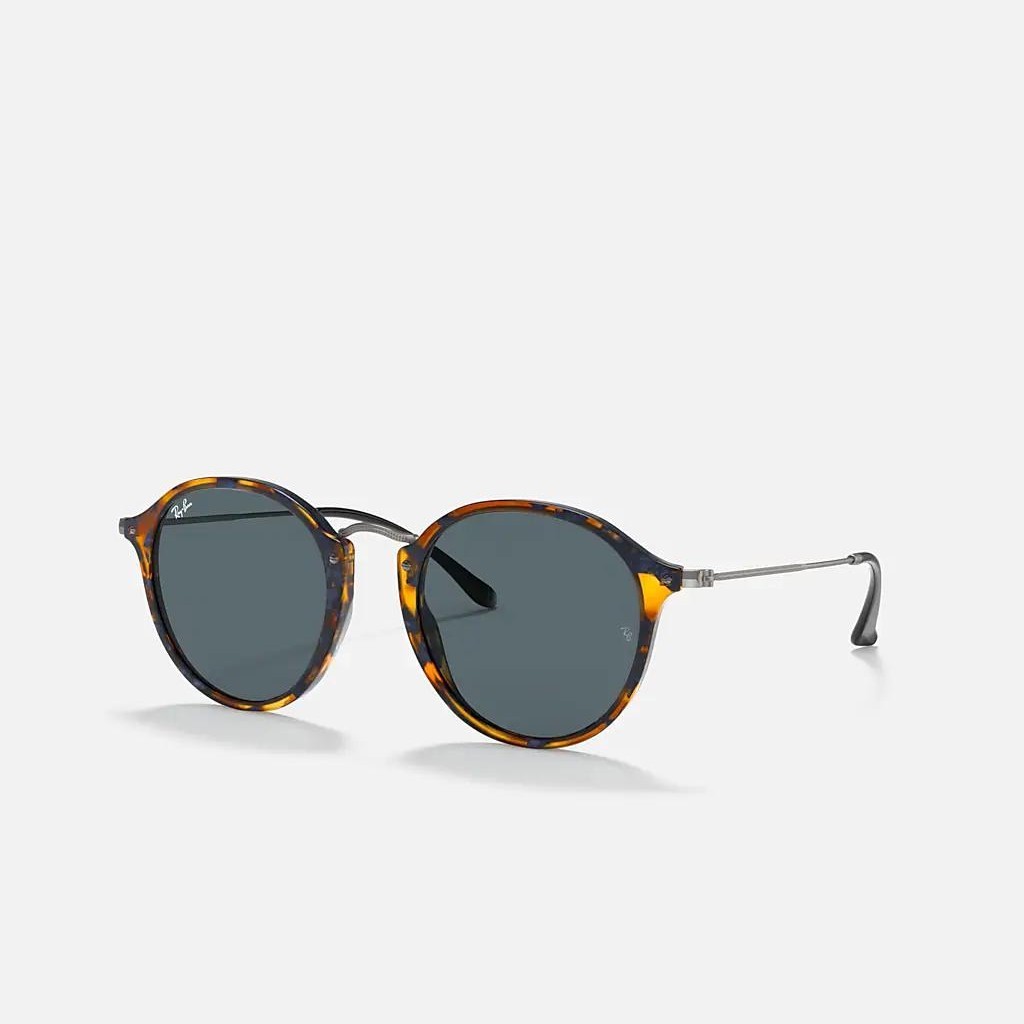 Kính Ray-Ban Round Fleck Nâu Xanh Dương