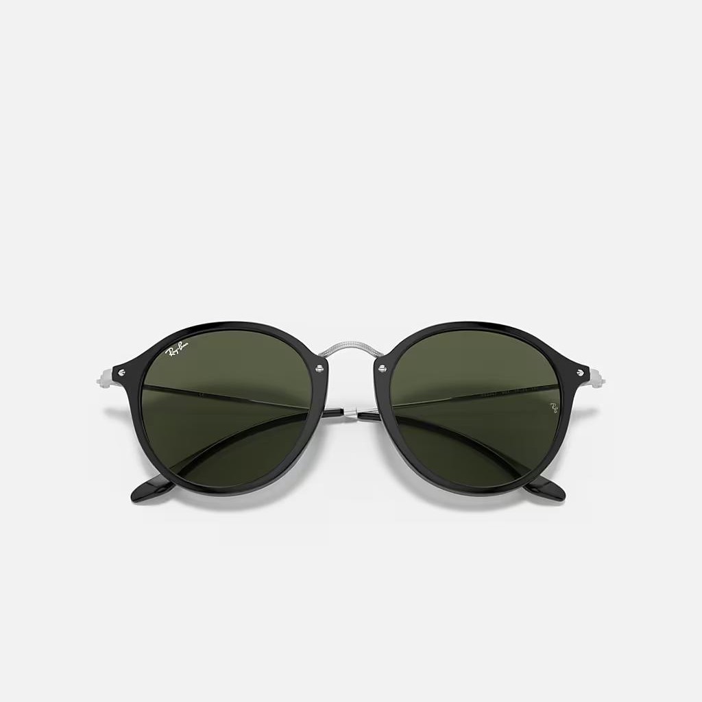 Kính Ray-Ban Round Fleck Đen Xanh Lá