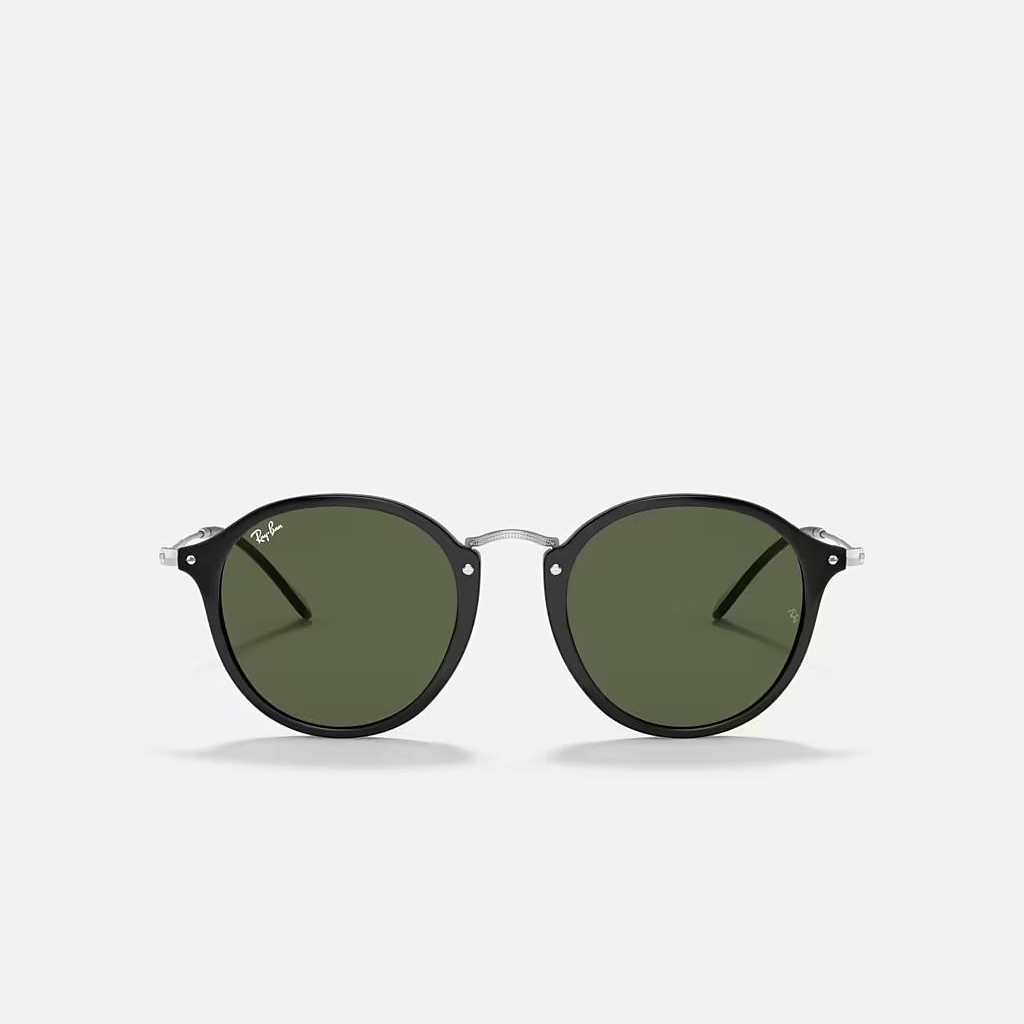 Kính Ray-Ban Round Fleck Đen Xanh Lá