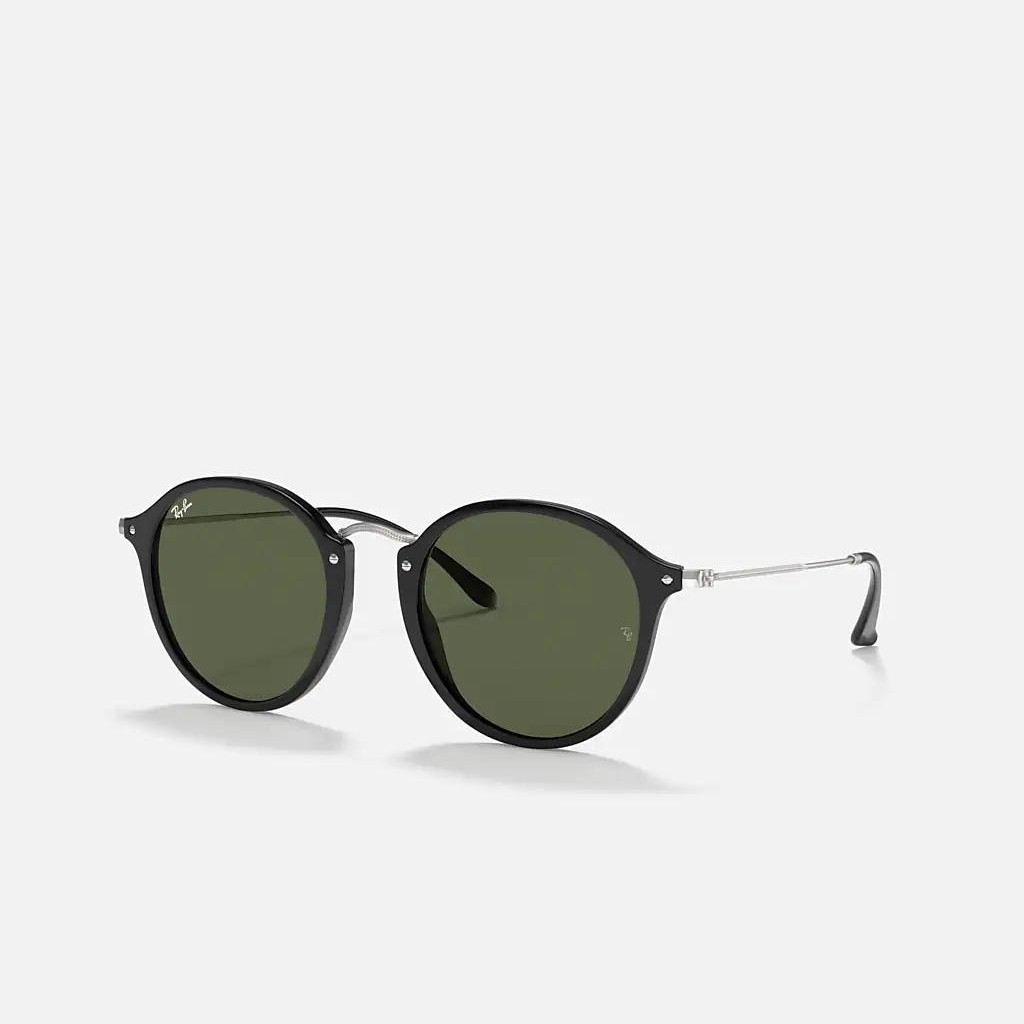 Kính Ray-Ban Round Fleck Đen Xanh Lá