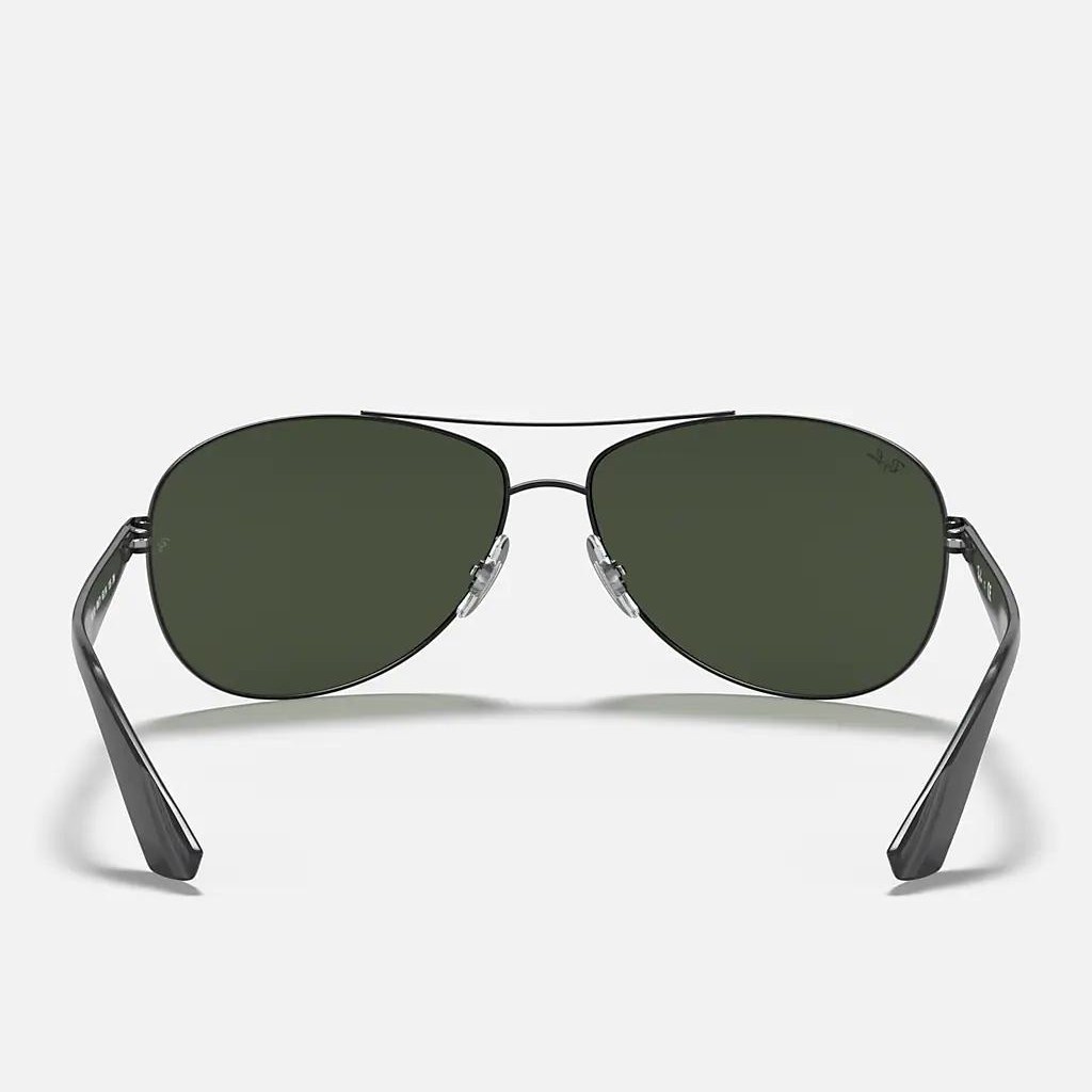 Kính Ray-Ban Rb3526 Đen Nhám Xanh Lá