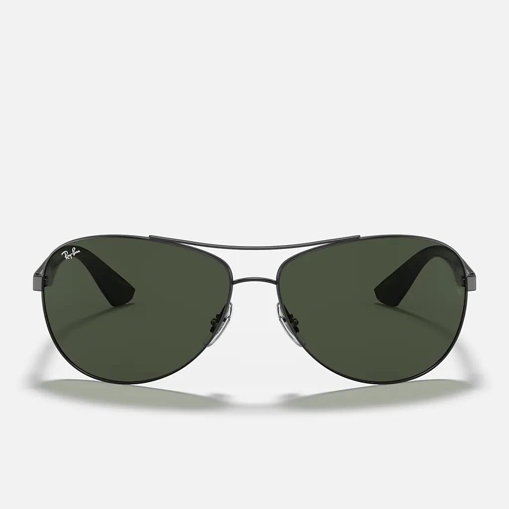 Kính Ray-Ban Rb3526 Đen Nhám Xanh Lá