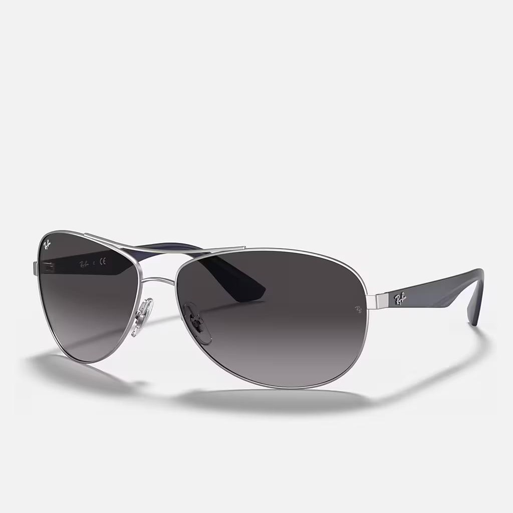 Kính Ray-Ban Rb3526 Bạc Nhám Xám