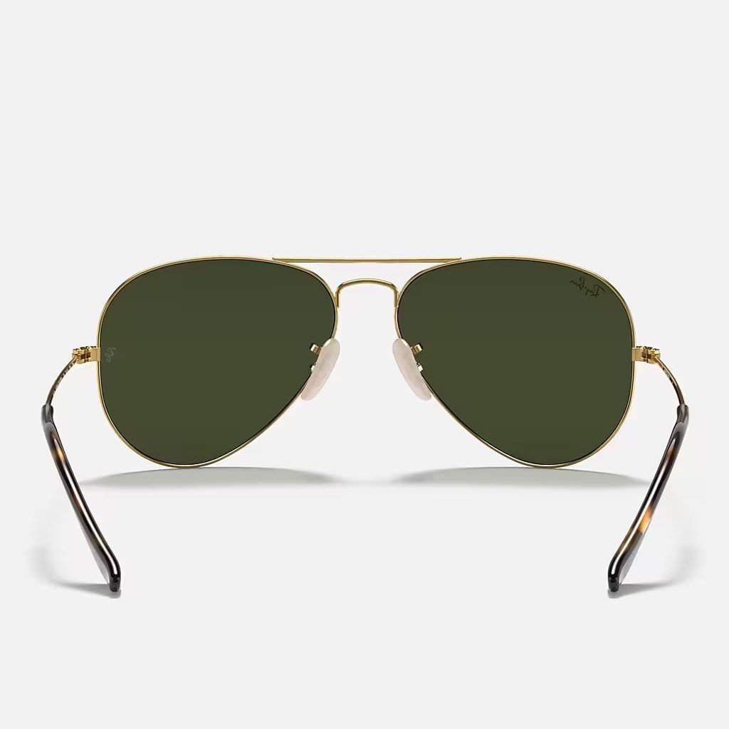 Kính Ray-Ban Aviator Havana Collection Vàng Xanh Lá