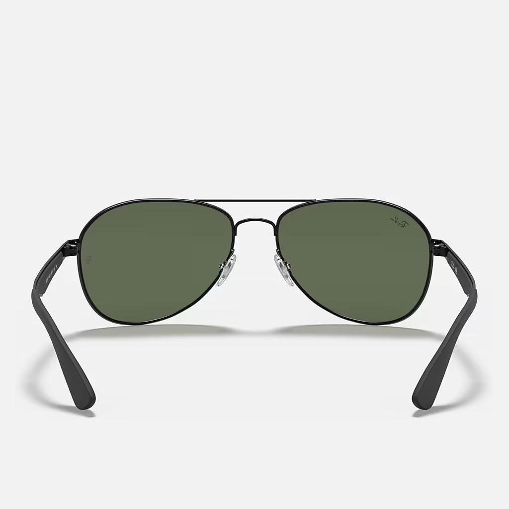 Kính Ray-Ban Rb3549 Đen Nhám Xanh Lá