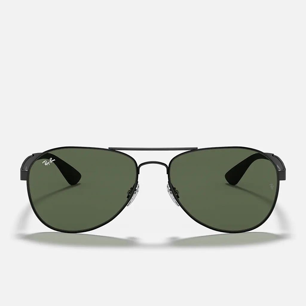 Kính Ray-Ban Rb3549 Đen Nhám Xanh Lá