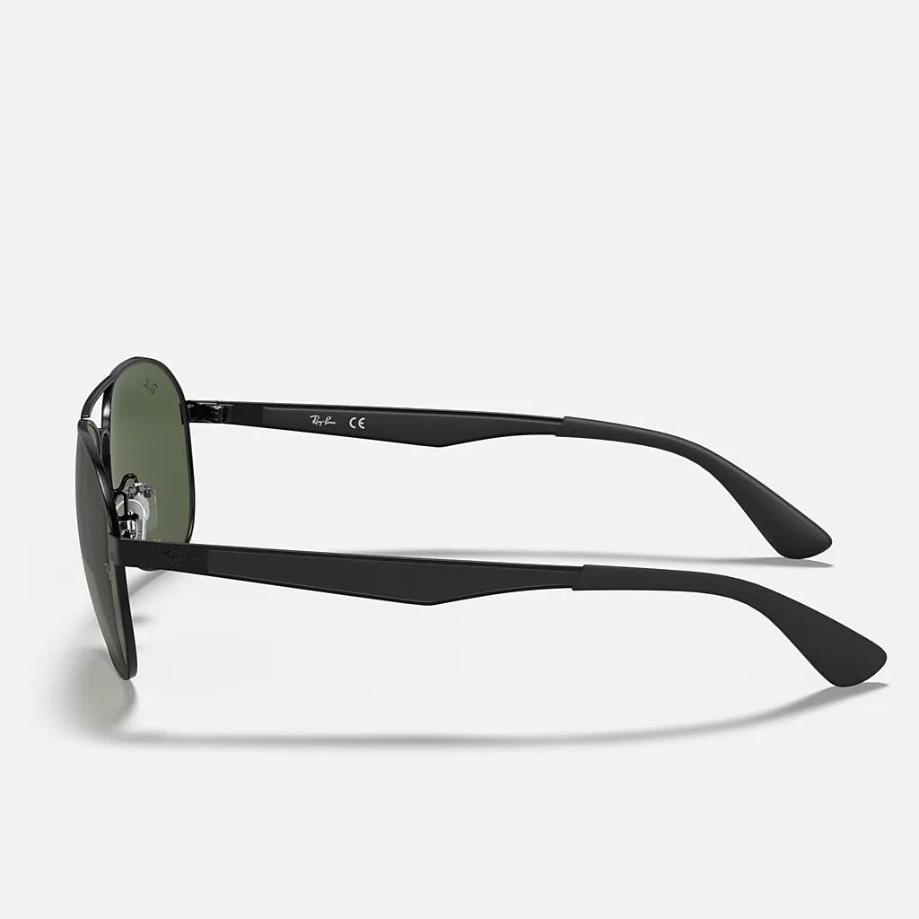 Kính Ray-Ban Rb3549 Đen Nhám Xanh Lá