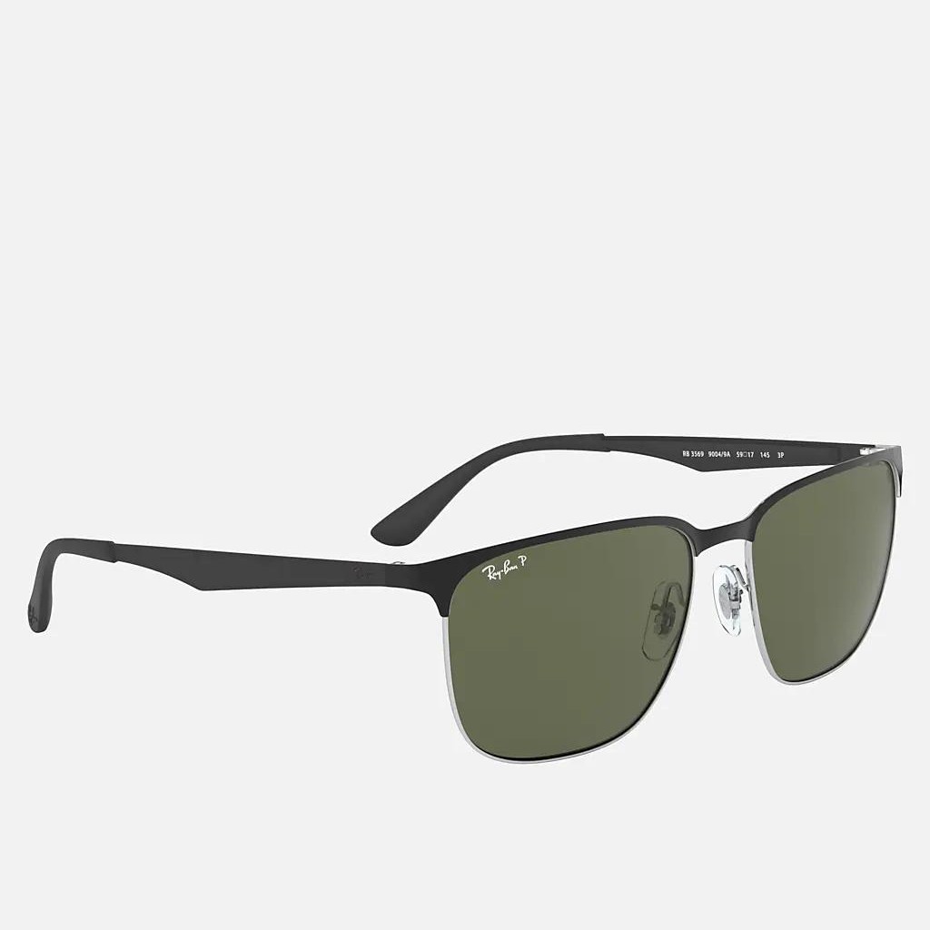 Kính Ray-Ban Rb3569 Đen Xanh Lá