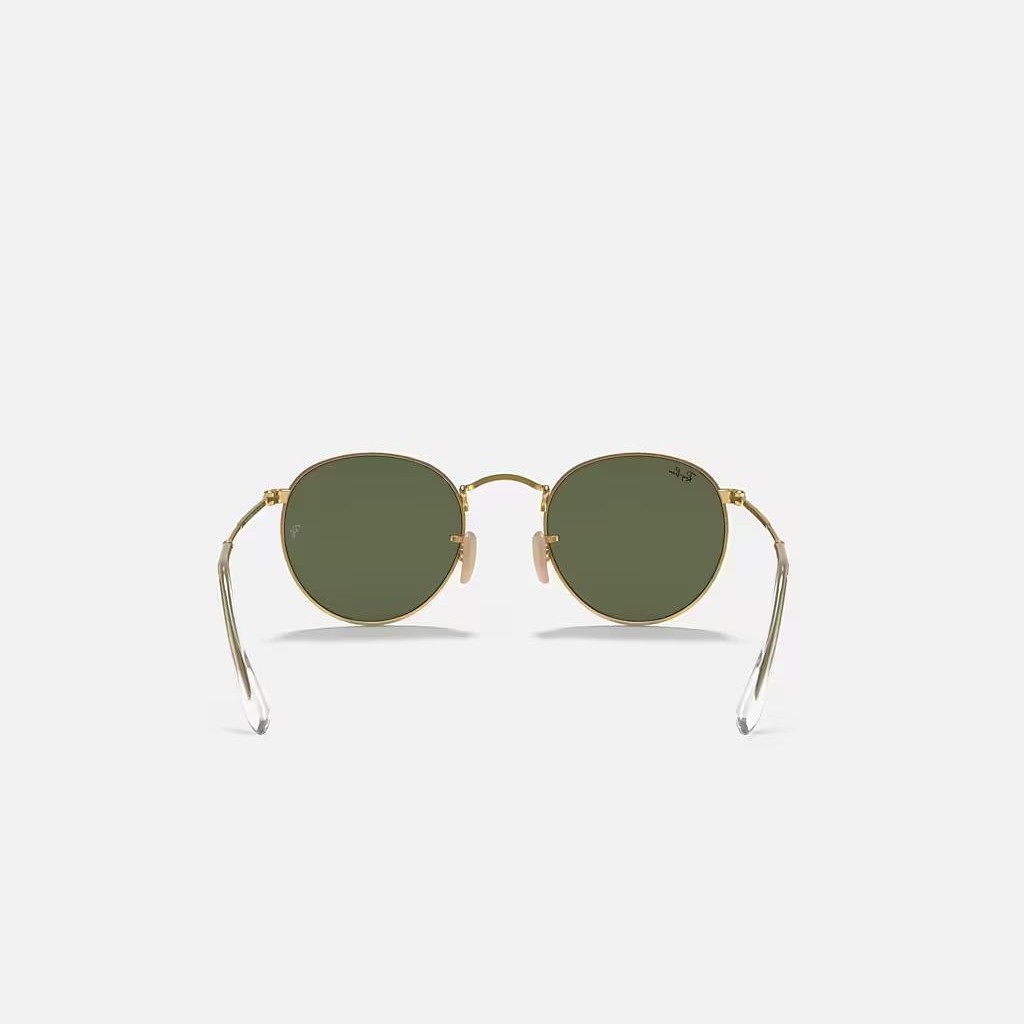 Kính Ray-Ban Round Flat Lenses Vàng Xanh Lá