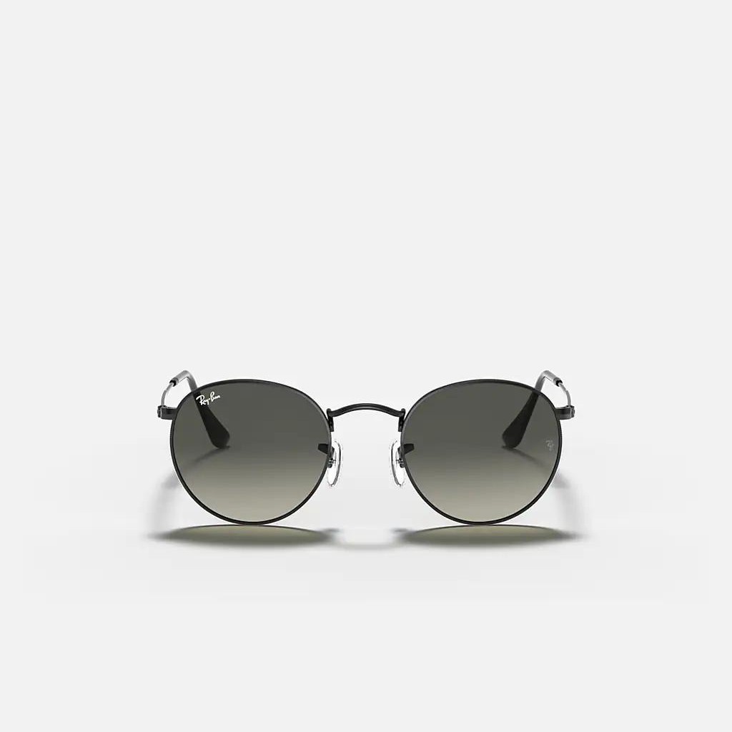 Kính Ray-Ban Round Flat Lenses Đen Xám