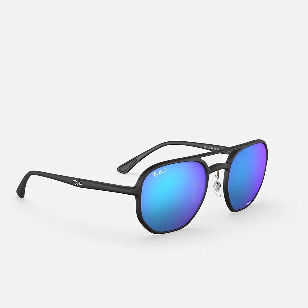 Kính Ray-Ban Rb4321Ch Chromance Đen Nhám Xanh Dương