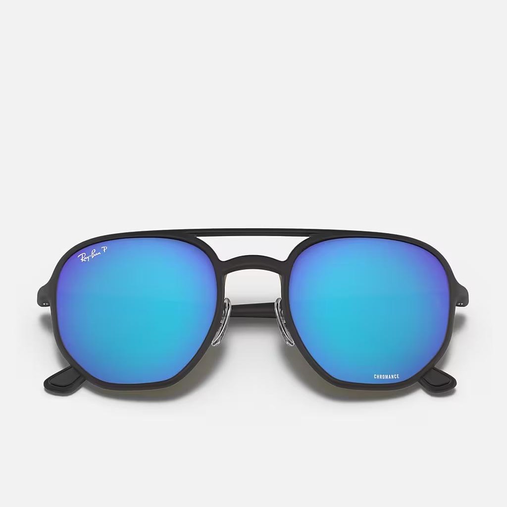 Kính Ray-Ban Rb4321Ch Chromance Đen Nhám Xanh Dương