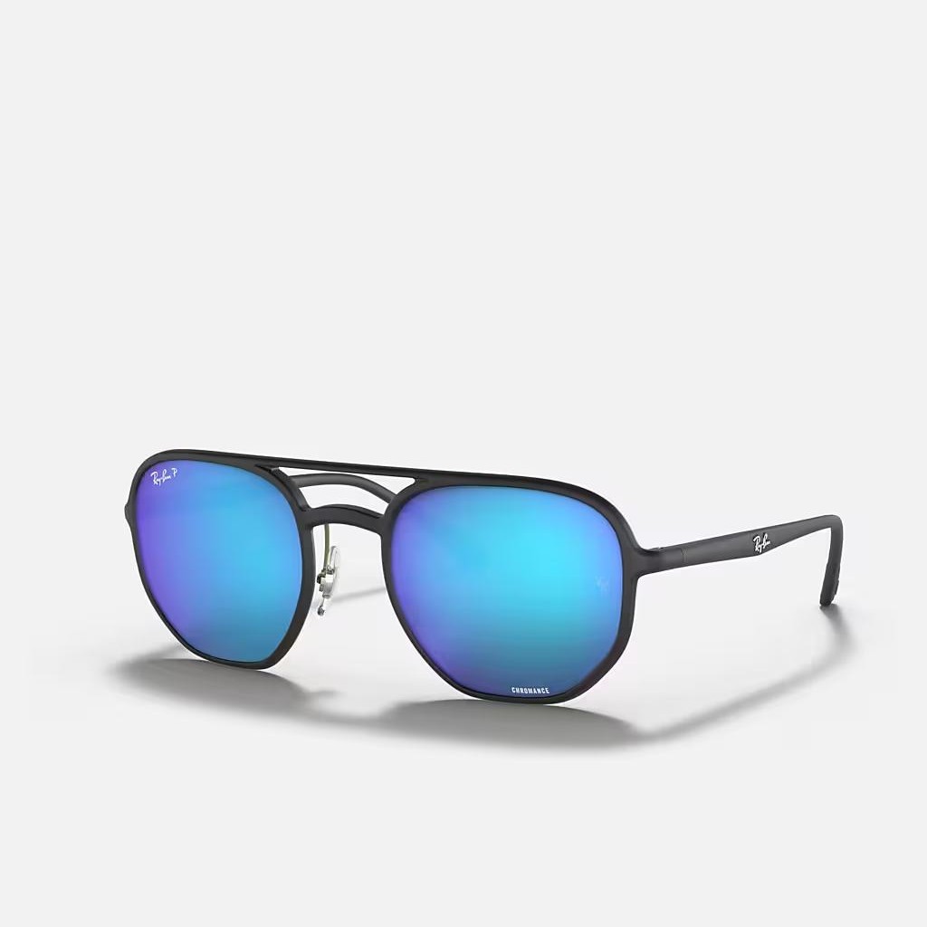 Kính Ray-Ban Rb4321Ch Chromance Đen Nhám Xanh Dương