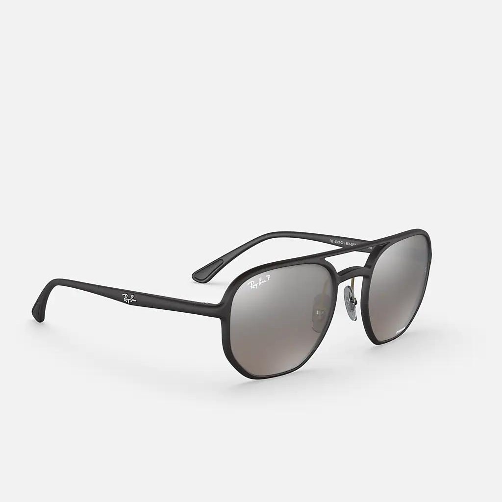 Kính Ray-Ban Rb4321Ch Chromance Đen Nhám Bạc