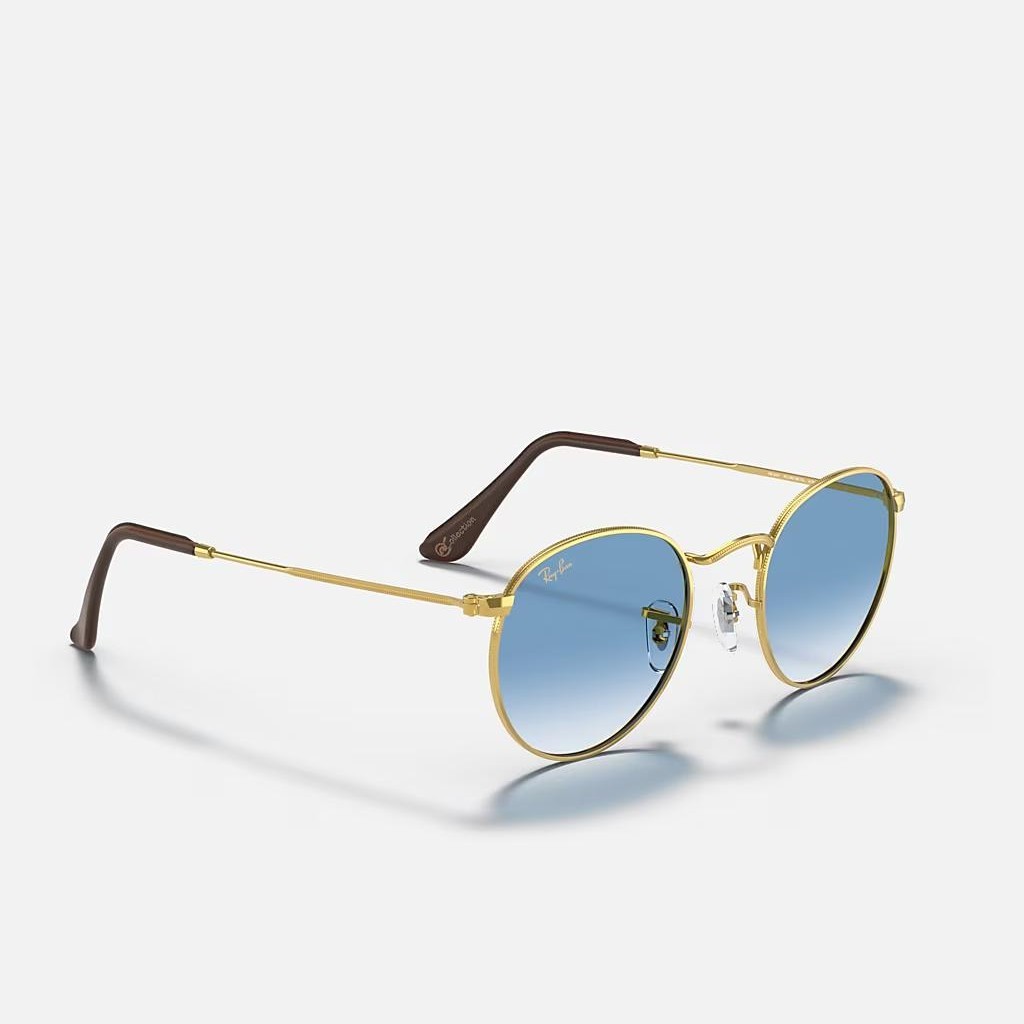 Kính Ray-Ban Round Metal @Collection Vàng Xanh Dương Sáng