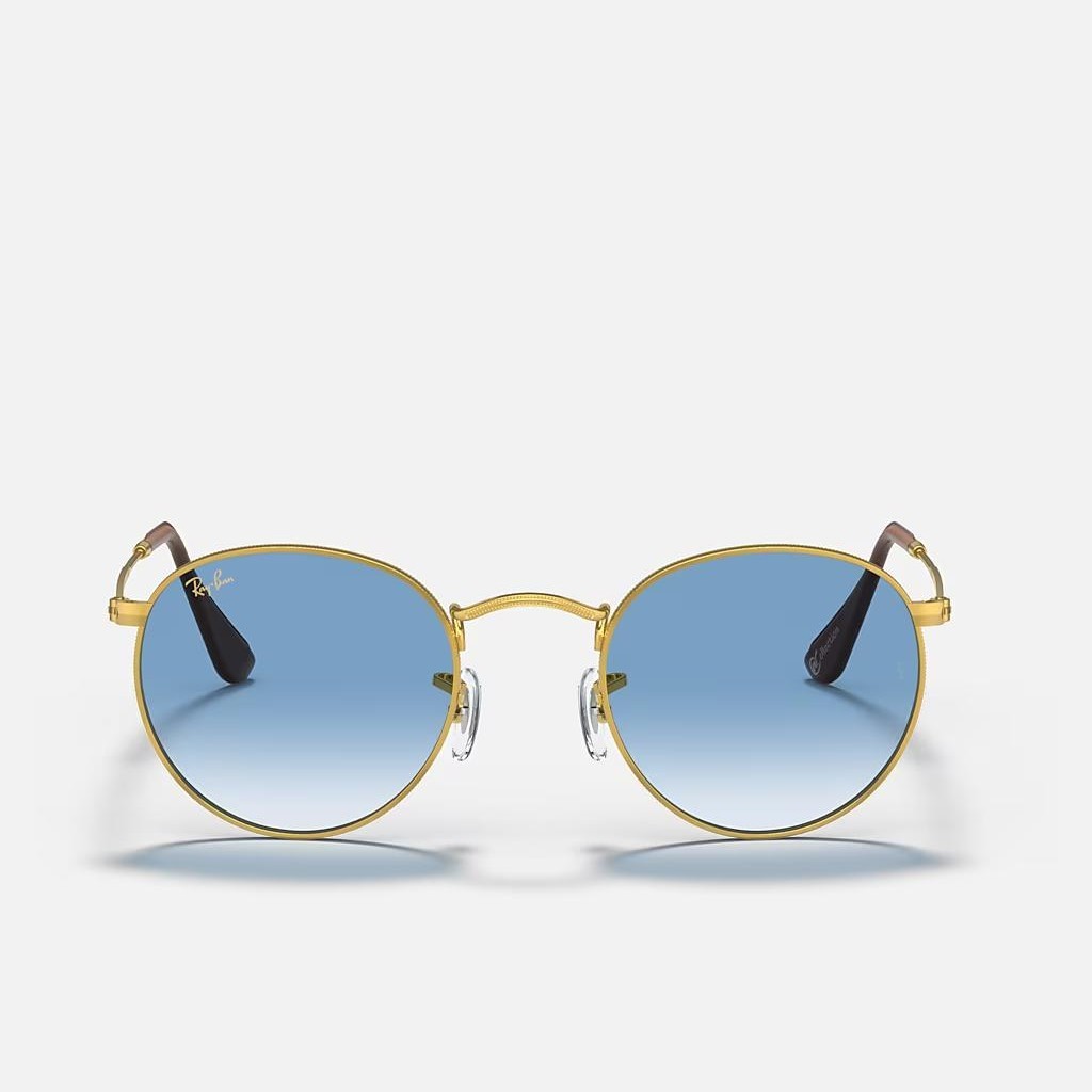 Kính Ray-Ban Round Metal @Collection Vàng Xanh Dương Sáng