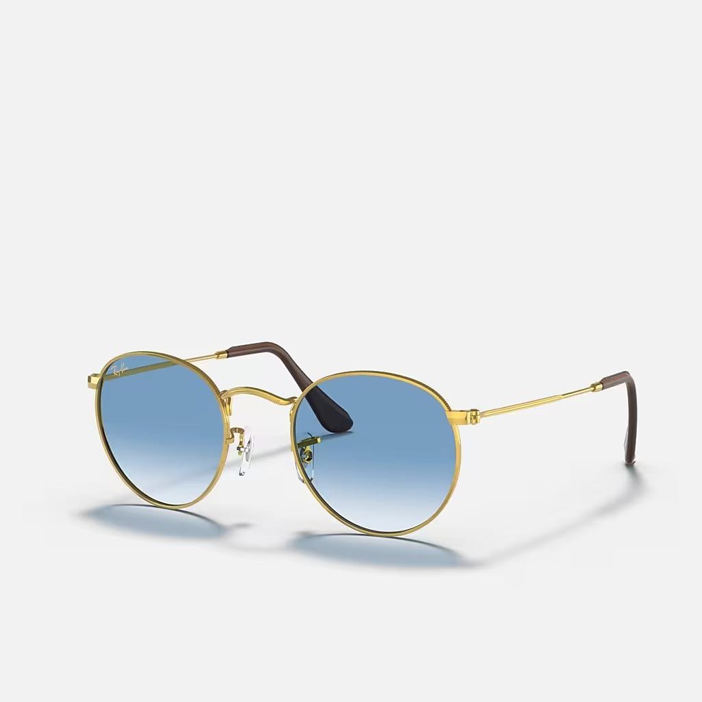 Kính Ray-Ban Round Metal @Collection Vàng Xanh Dương Sáng