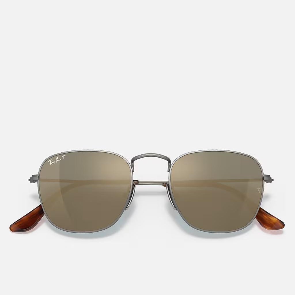 Kính Ray-Ban Frank Titanium Polarized Xám Xanh Dương