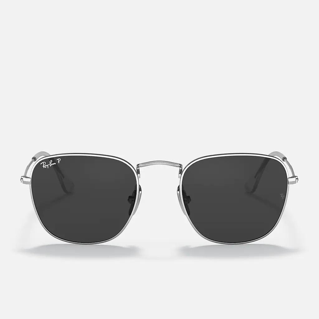 Kính Ray-Ban Frank Titanium Polarized Bạc Đen