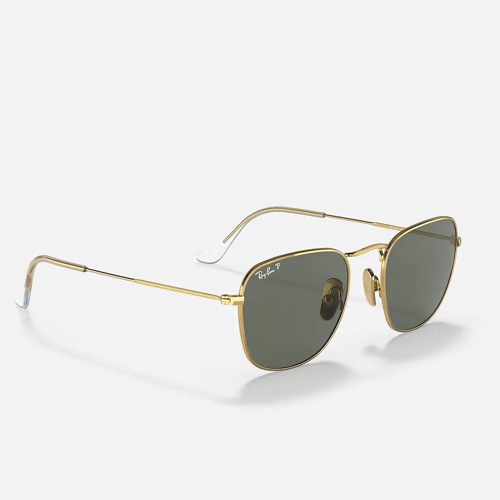 Kính Ray-Ban Frank Titanium Polarized Vàng Xanh Lá