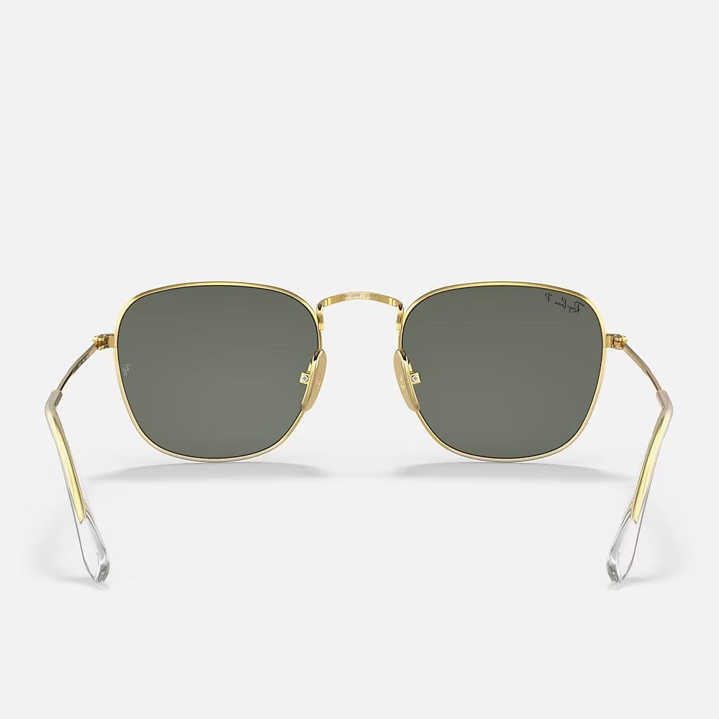 Kính Ray-Ban Frank Titanium Polarized Vàng Xanh Lá