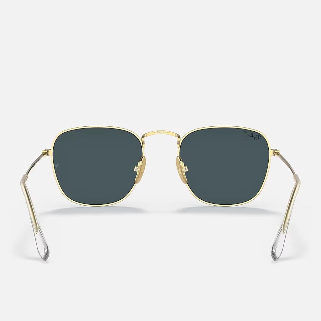 Kính Ray-Ban Frank Titanium Polarized Vàng Xanh Dương