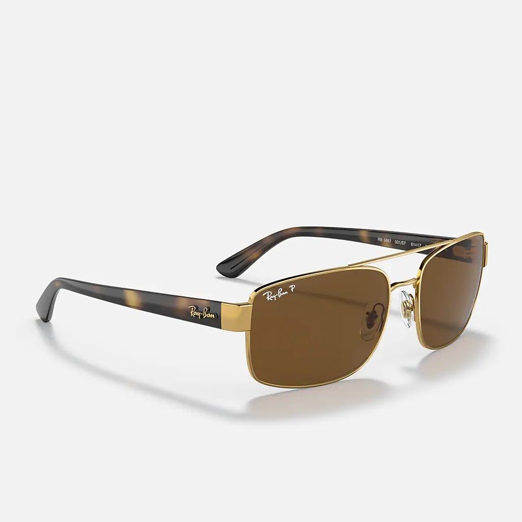 Kính Ray-Ban Rb3687 Vàng Xám