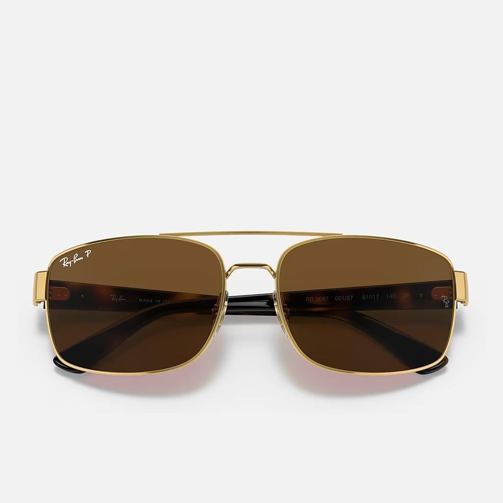 Kính Ray-Ban Rb3687 Vàng Xám