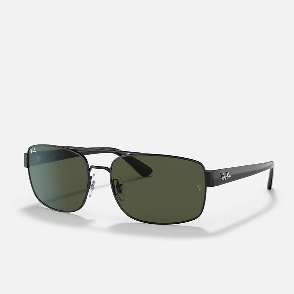 Kính Ray-Ban Rb3687 Đen Xanh Lá