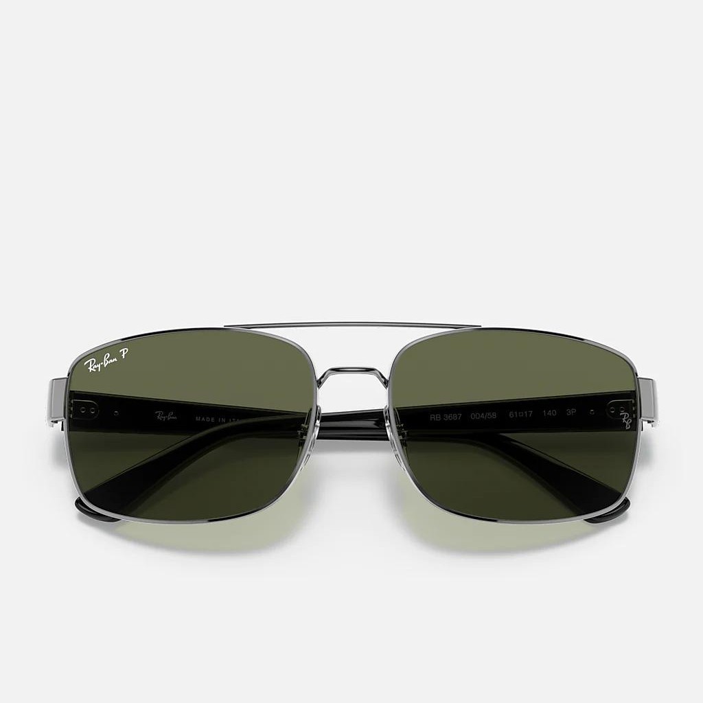 Kính Ray-Ban Rb3687 Xám Xanh Lá