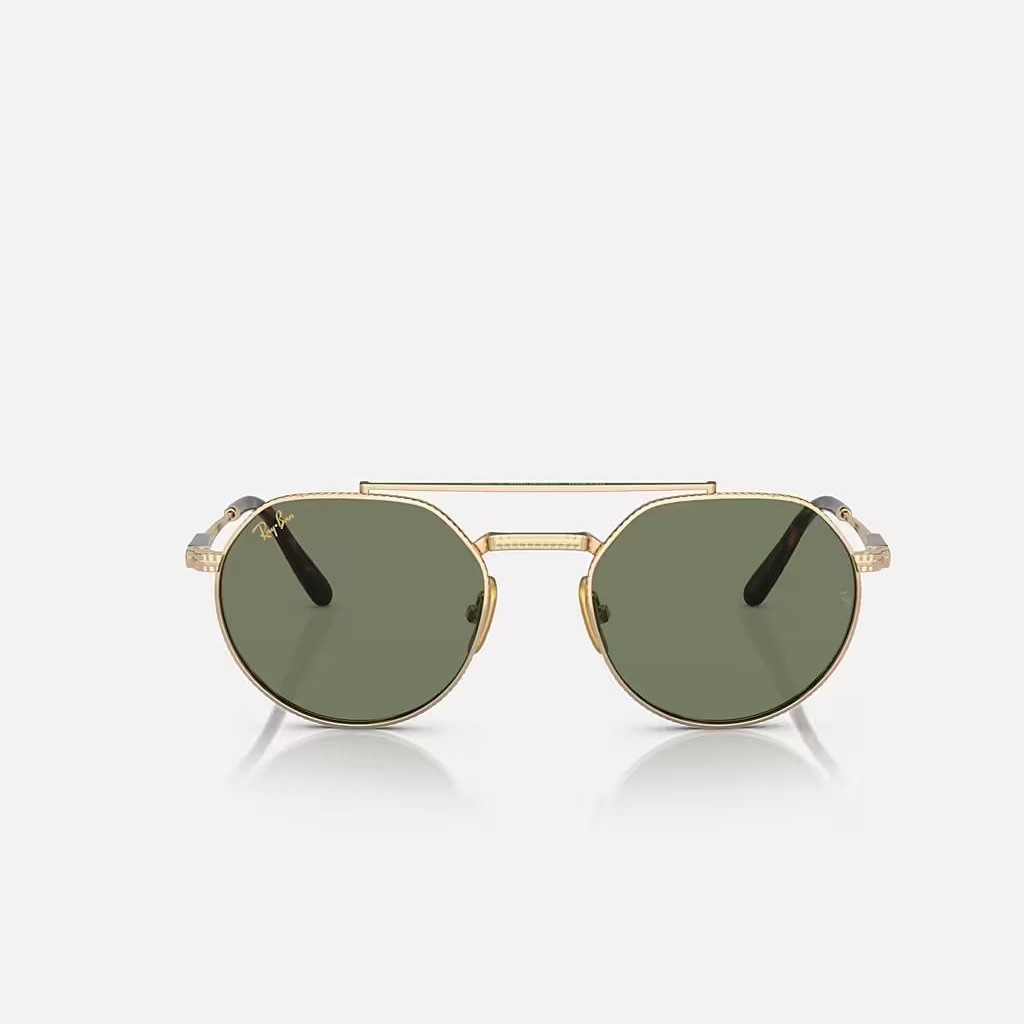 Kính Ray-Ban Jack Ii Titanium Vàng Xanh Lá