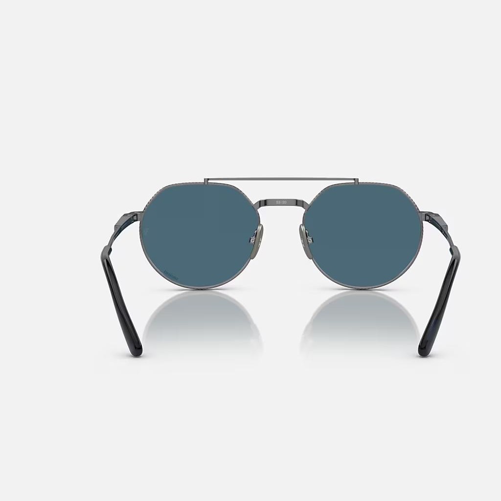 Kính Ray-Ban Jack Ii Titanium Xám Xanh Dương