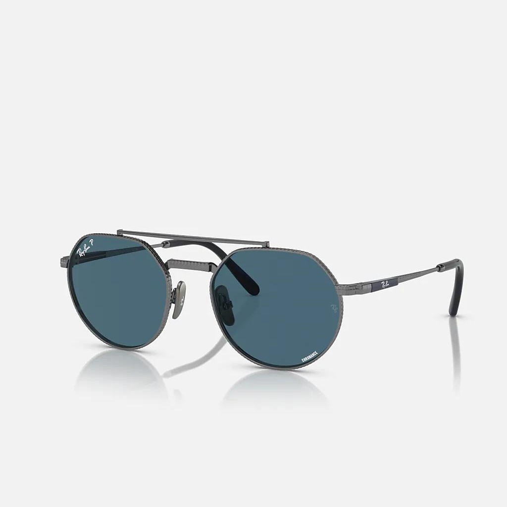 Kính Ray-Ban Jack Ii Titanium Xám Xanh Dương