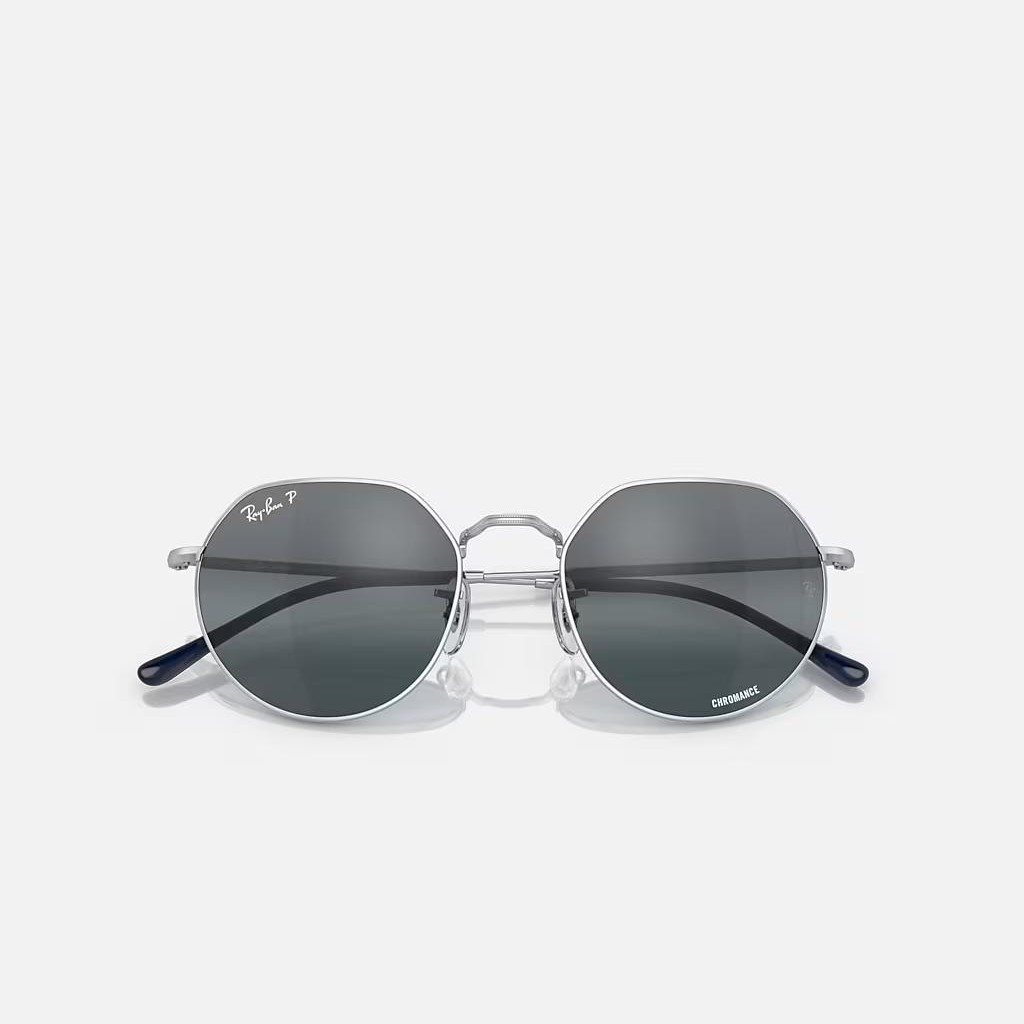 Kính Ray-Ban Jack Chromance Bạc Xanh Dương