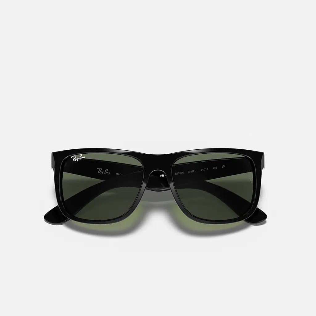 Kính Ray-Ban Justin Classic Đen Xanh Lá Đậm