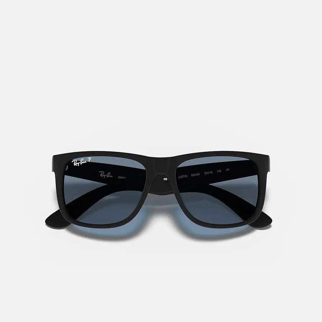 Kính Ray-Ban Justin Classic Đen Nhám Xanh Dương