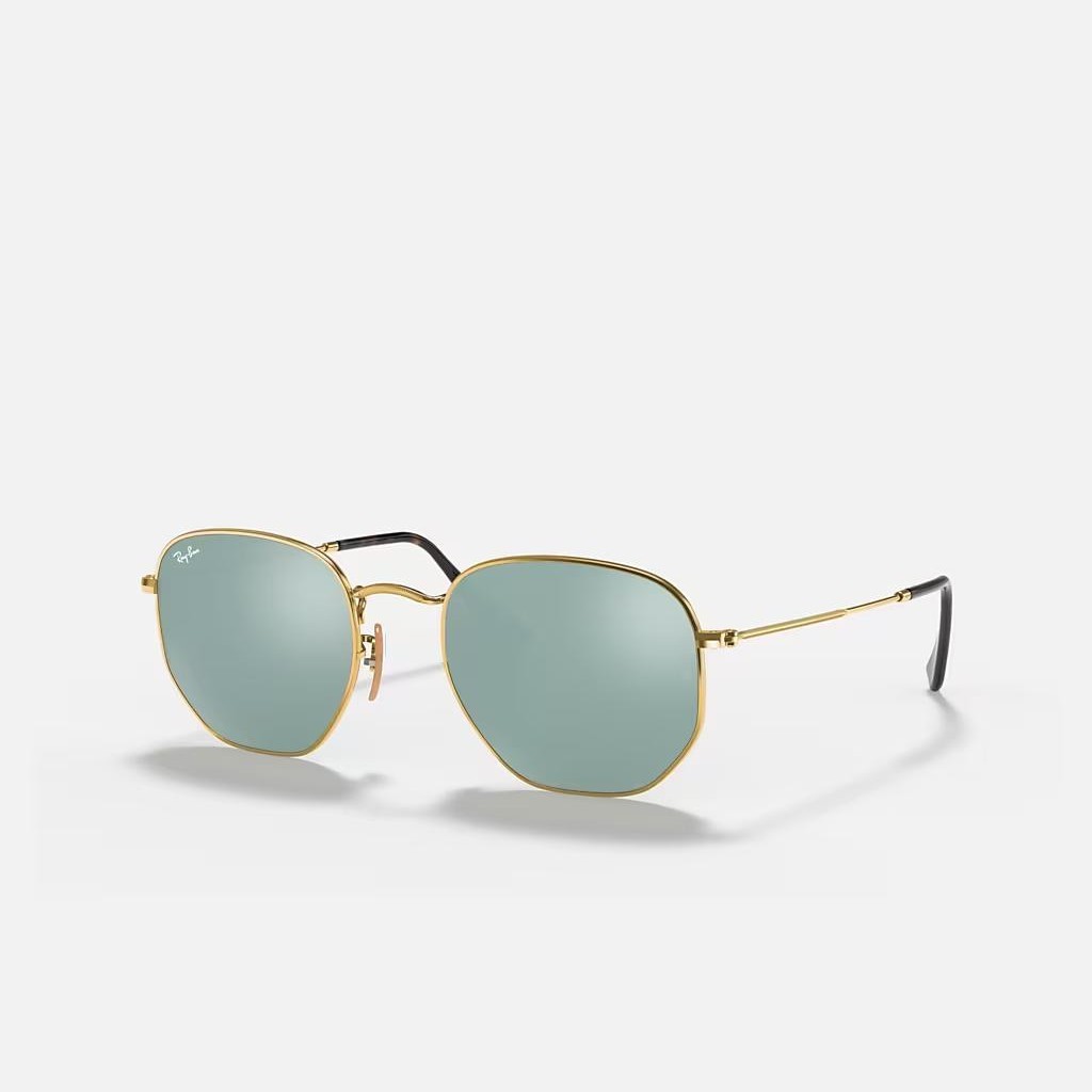 Kính Ray-Ban Hexagonal Flat Lenses Vàng Bạc