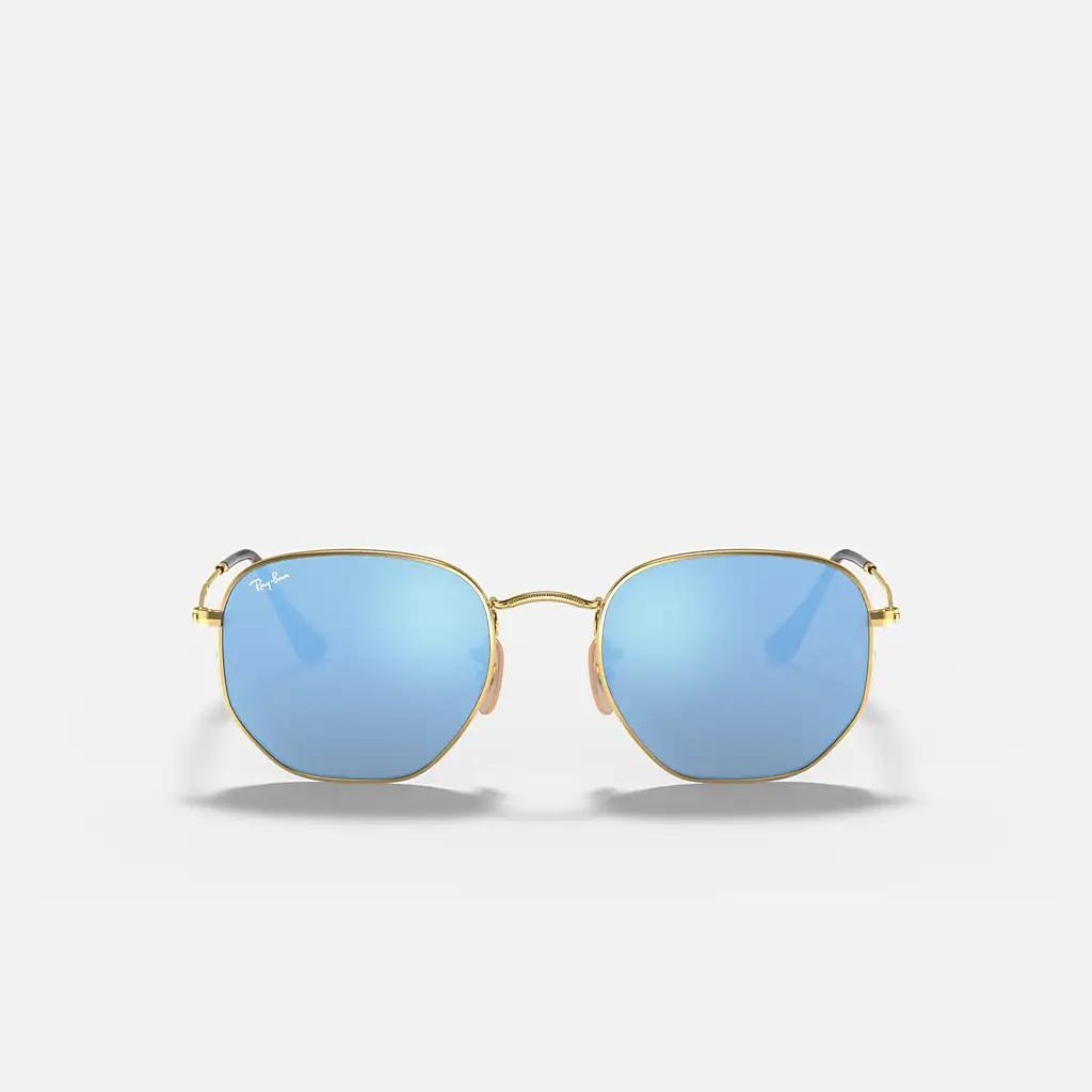 Kính Ray-Ban Hexagonal Flat Lenses Vàng Xanh Dương Sáng