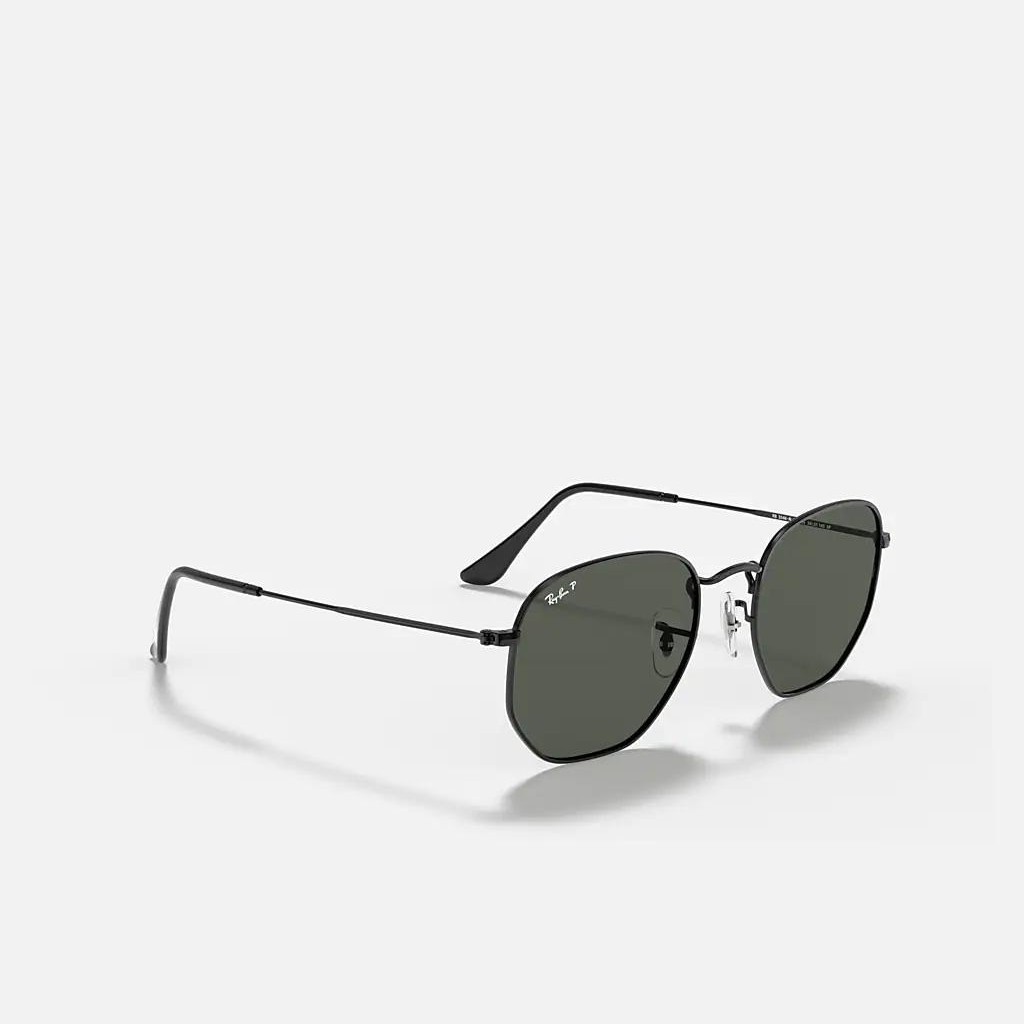 Kính Ray-Ban Hexagonal Flat Lenses Đen Xanh Lá