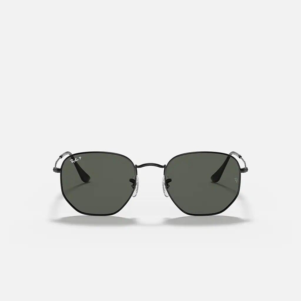 Kính Ray-Ban Hexagonal Flat Lenses Đen Xanh Lá