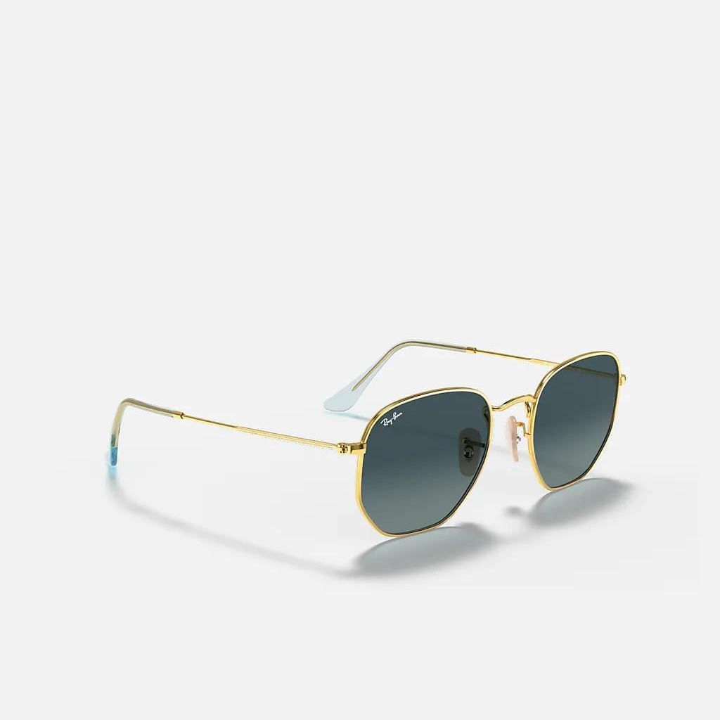 Kính Ray-Ban Hexagonal Flat Lenses Vàng Xanh Dương