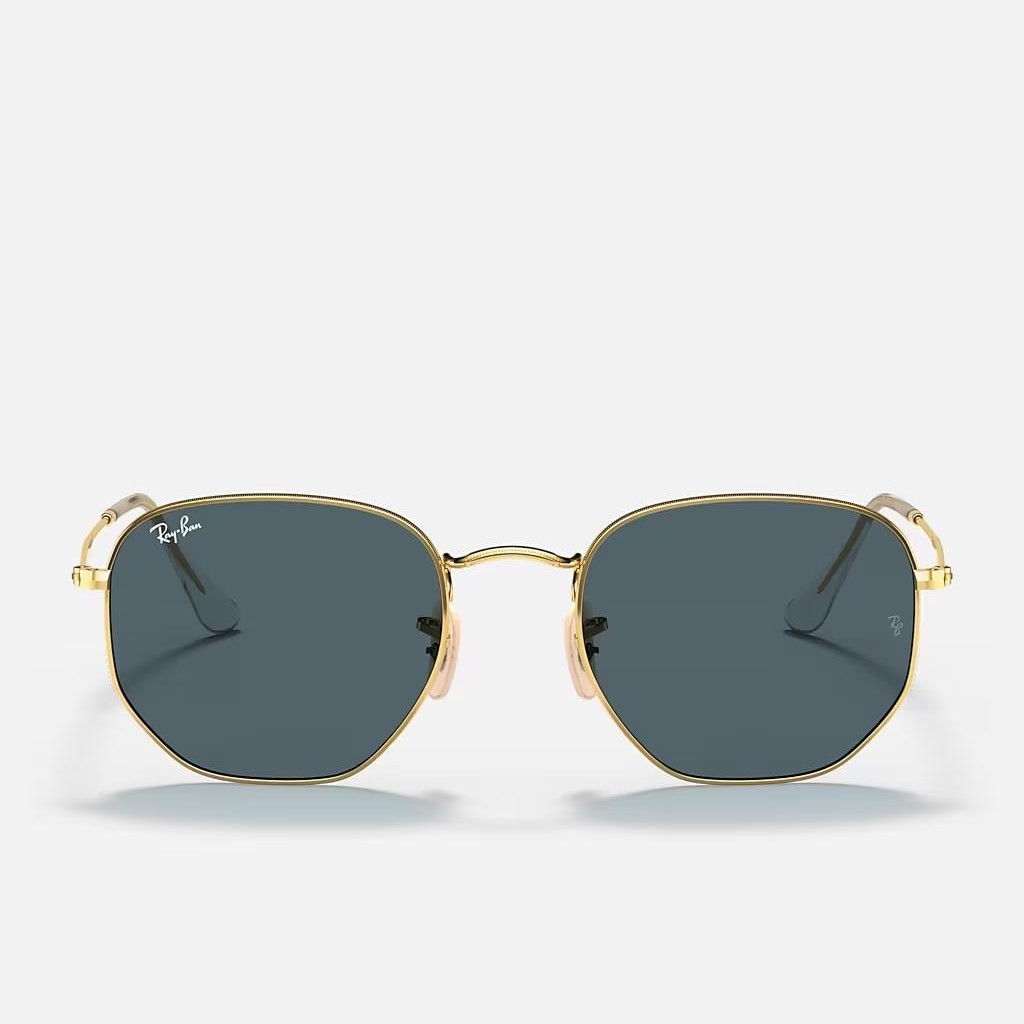 Kính Ray-Ban Hexagonal Flat Lenses Vàng Xanh Dương