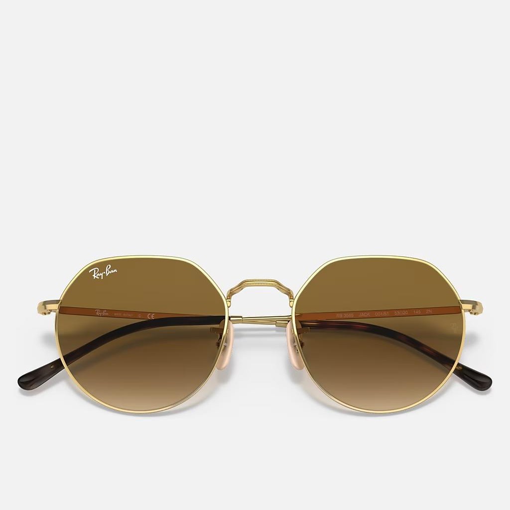 Kính Ray-Ban Jack Vàng Nâu