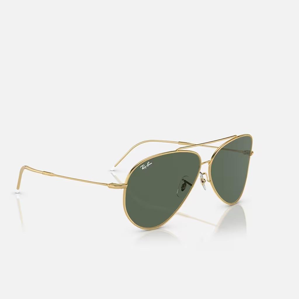 Kính Ray-Ban Aviator Reverse Vàng Xanh Lá