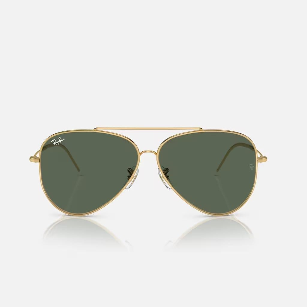 Kính Ray-Ban Aviator Reverse Vàng Xanh Lá