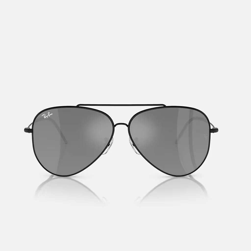 Kính Ray-Ban Aviator Reverse Đen Bạc