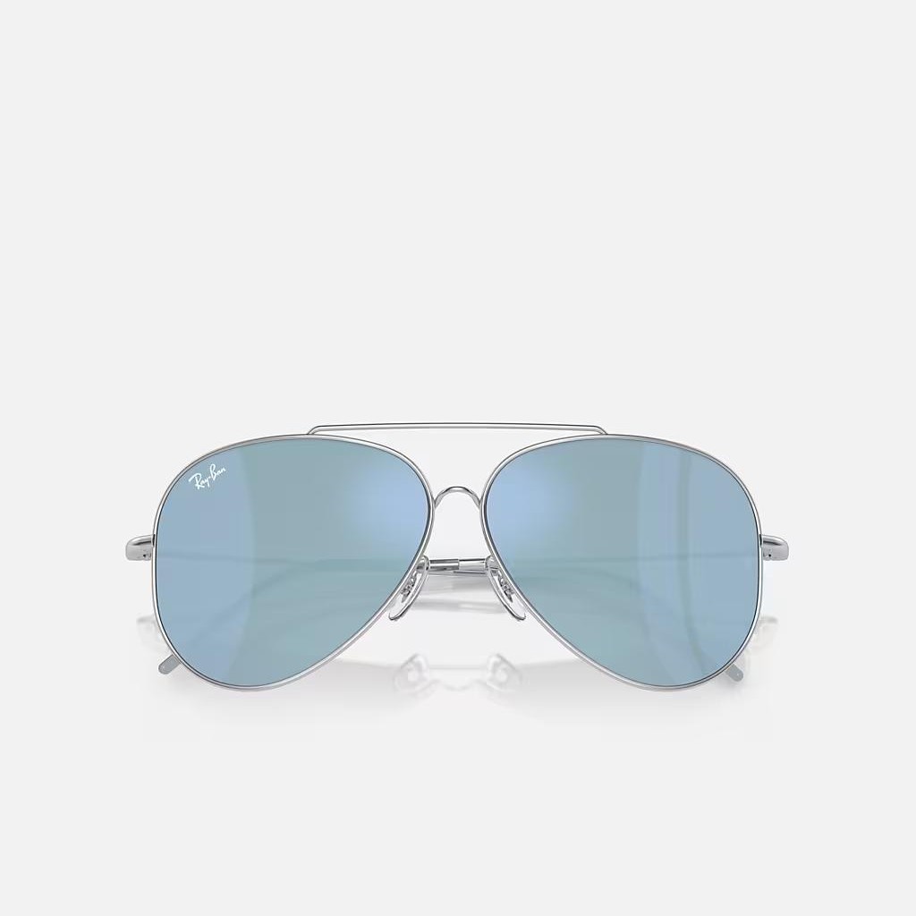 Kính Ray-Ban Aviator Reverse Bạc Xanh Dương