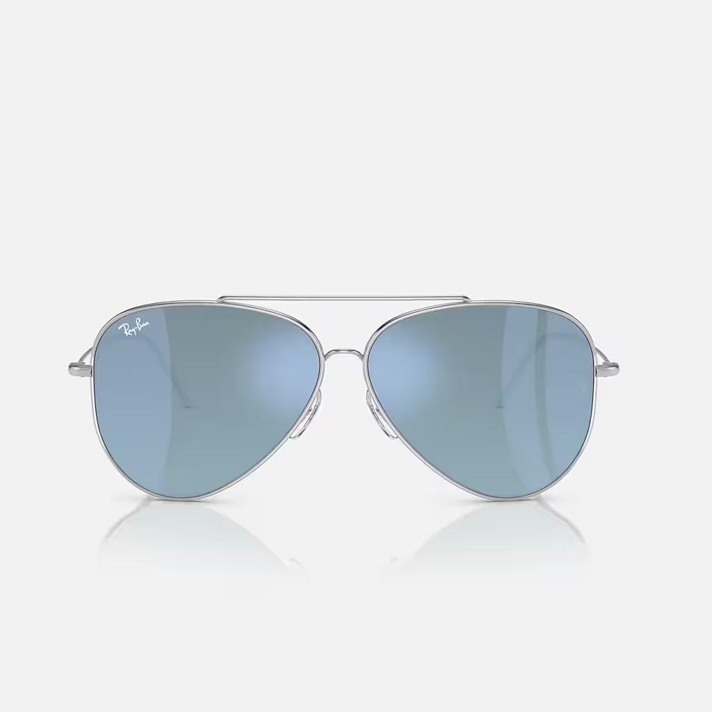 Kính Ray-Ban Aviator Reverse Bạc Xanh Dương