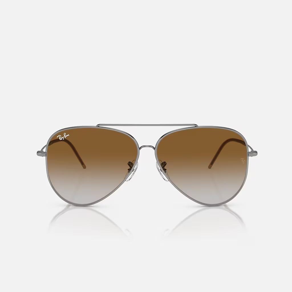 Kính Ray-Ban Aviator Reverse Xám Nâu